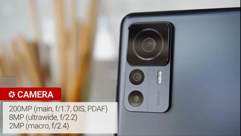La resolución de la cámara Xiaomi 12T PRO es de 200 megapíxeles